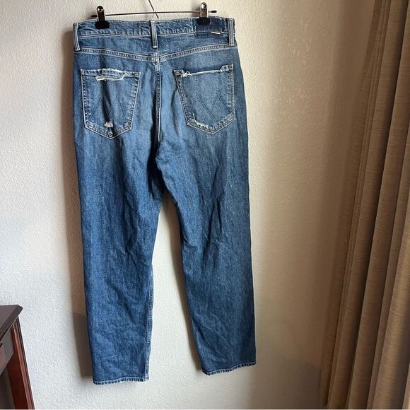 Mother Study Hover High Rise Straight Leg
Jeans In Peaches And Scream - Picture 8 of 13